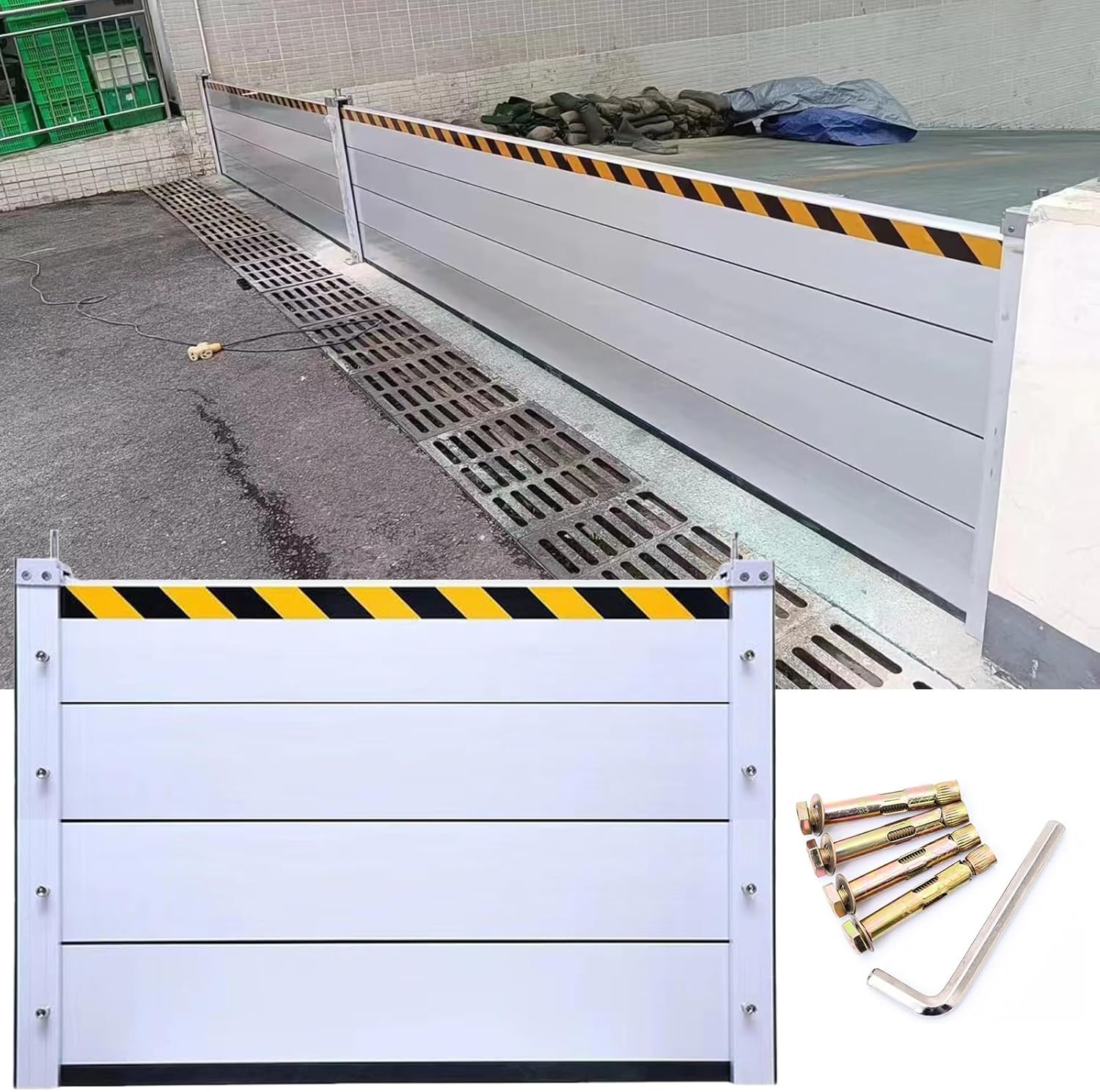 High Flood Control Baffle 31 Underpass Barrier Aluminum Panels