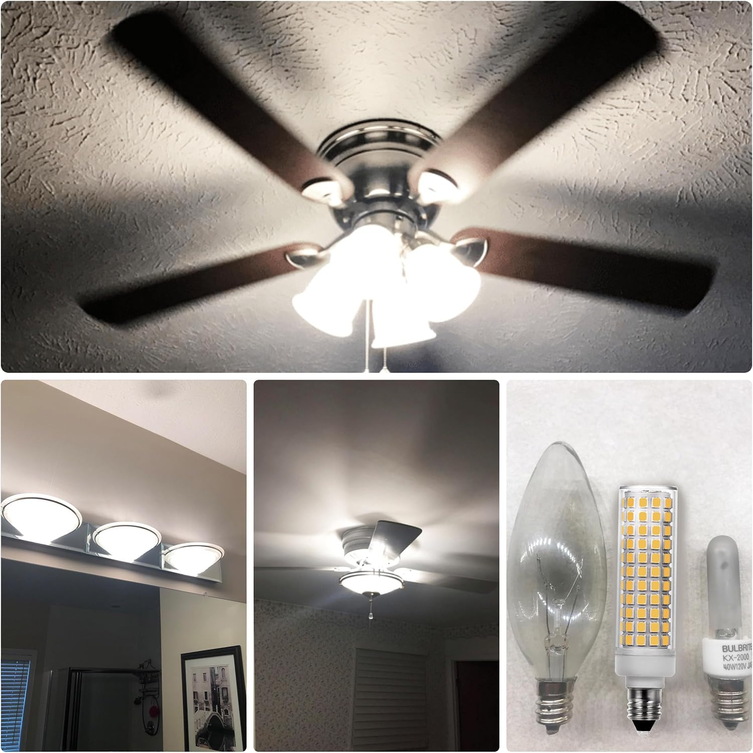 ALIDE JDE11 10W LED Candelabra Bulbs 4000K Dimmable 5Pack