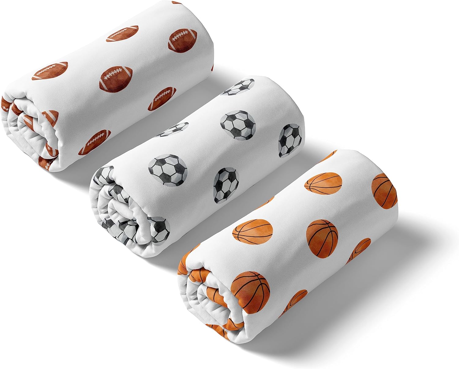 Sweet Jojo Designs Sports Themed Crib Sheets 3-Pack