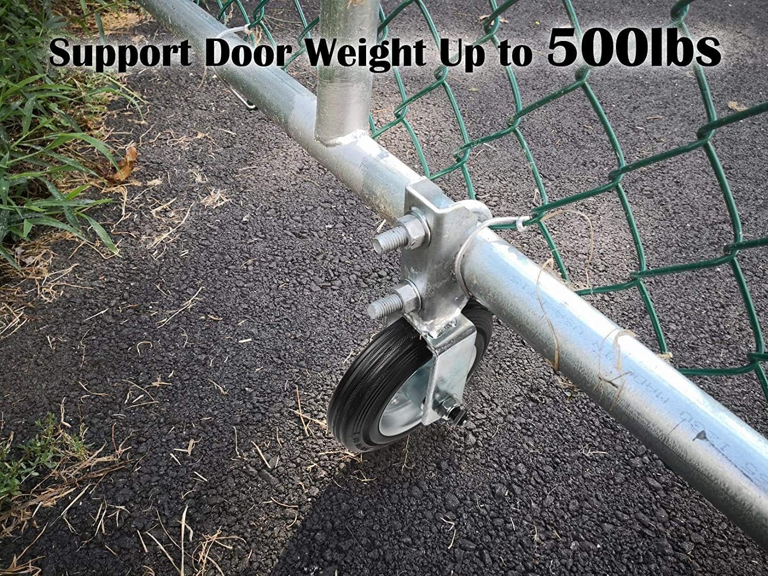Plutreas 6 Inch Gate Wheel for Metal Swing Gate Support