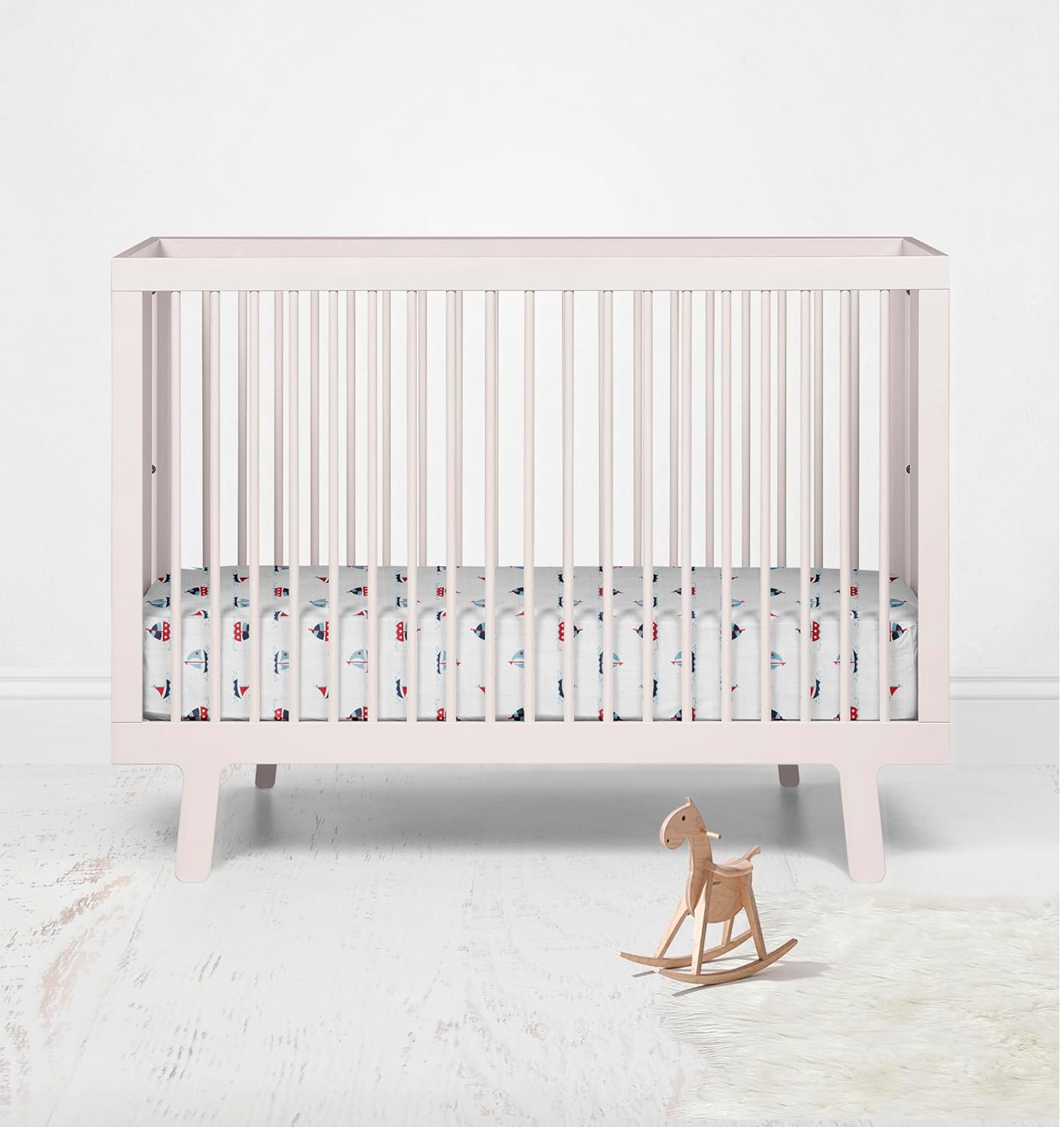 Bacati Little Sailor 100 Cotton Muslin Crib Sheets 1