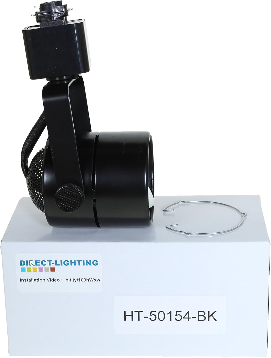 50154 Black GU10 Track Lighting Head - No Bulb