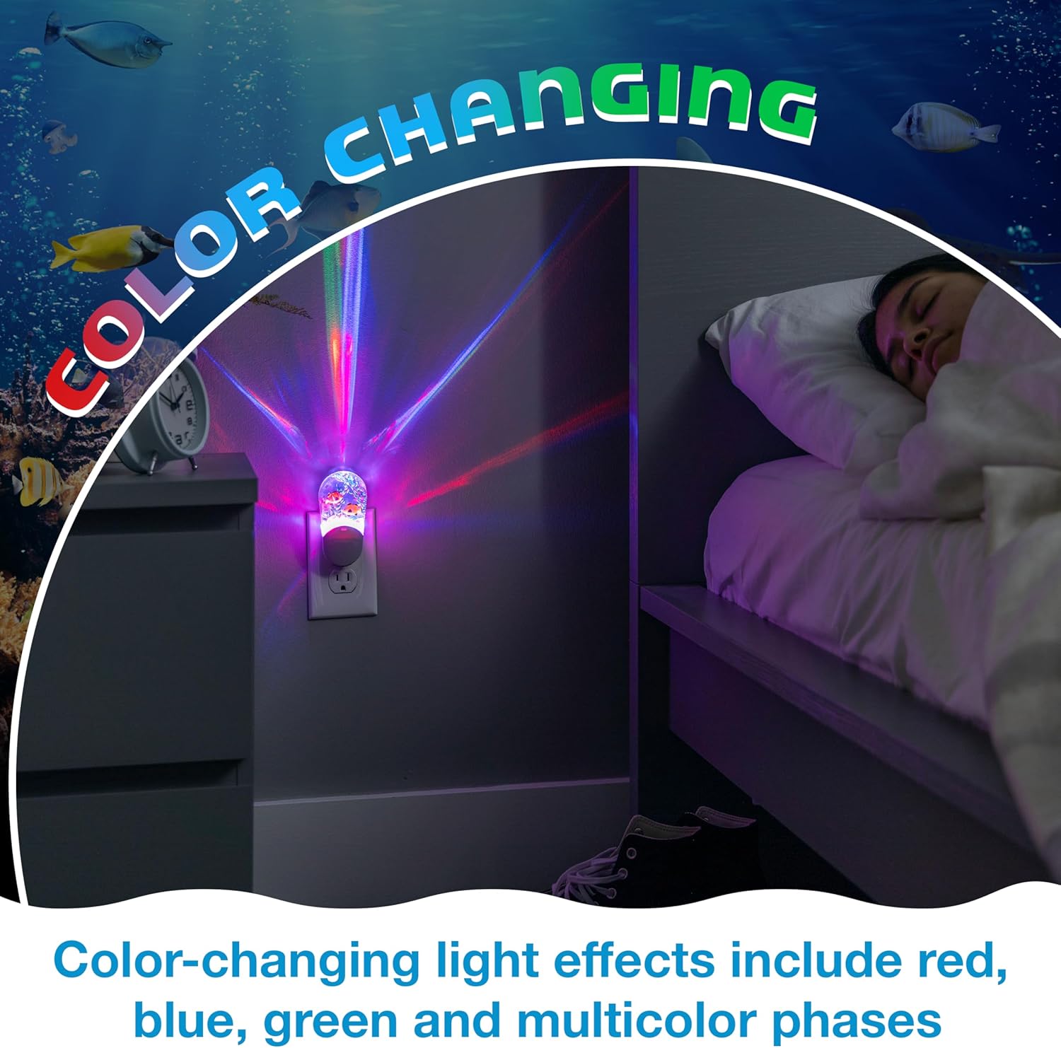 Lights By Night Tropical Aqualites LED Night Light