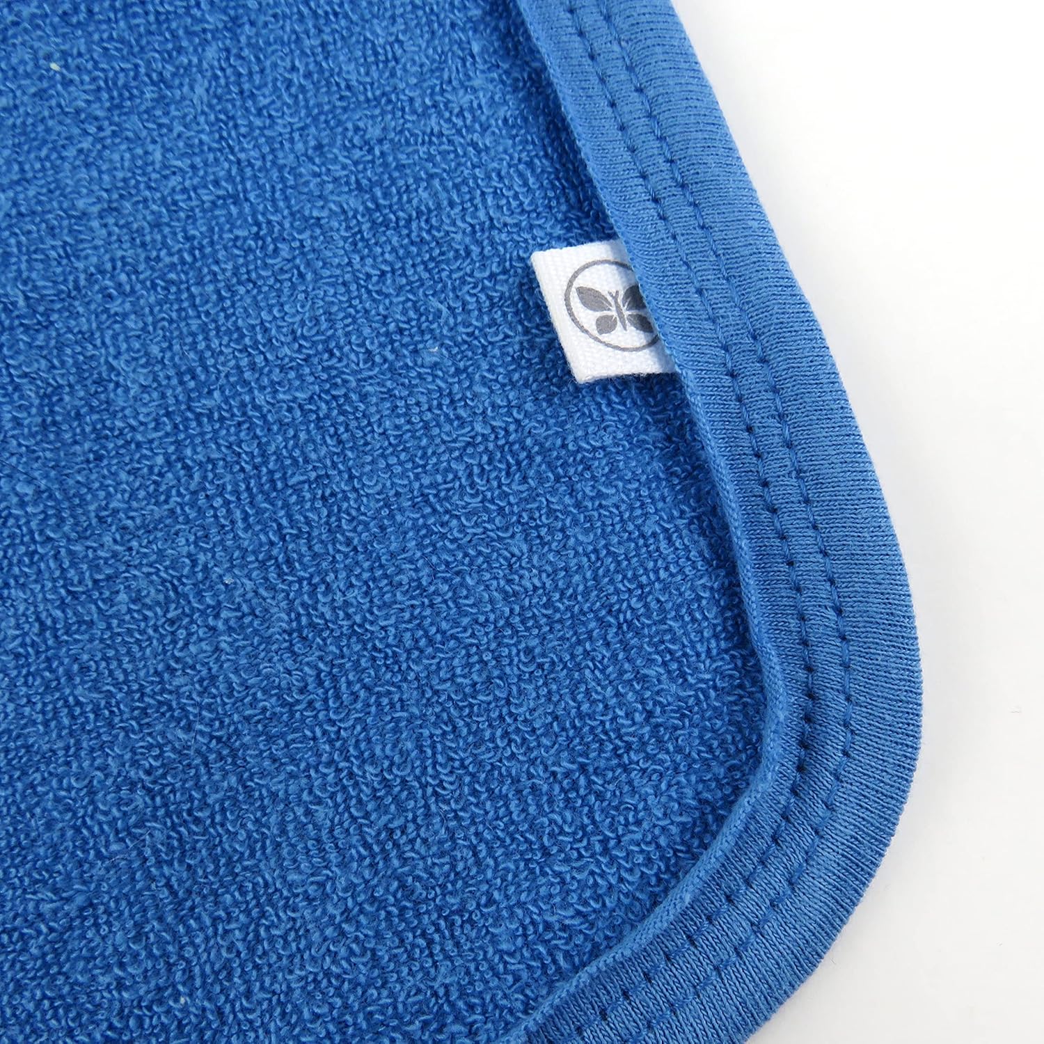 HonestBaby 10-Pack Organic Cotton Wash Cloths Rainbow Blues