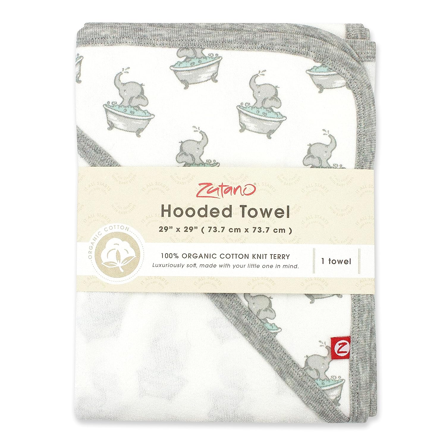 Zutano Organic Hooded Baby Towel Set