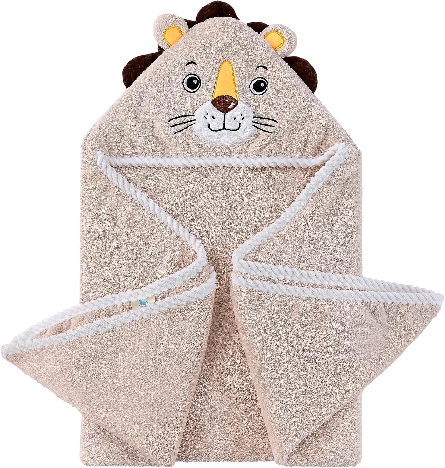 Jay Ava Plush Brown Lion Hooded Towel 315x315