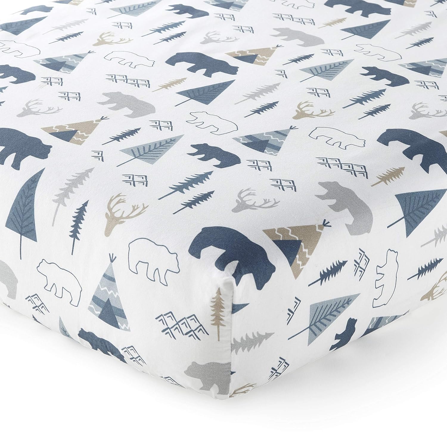 Levtex Baby Emerson Crib Fitted Sheet - Animal Toss 100 Cotton