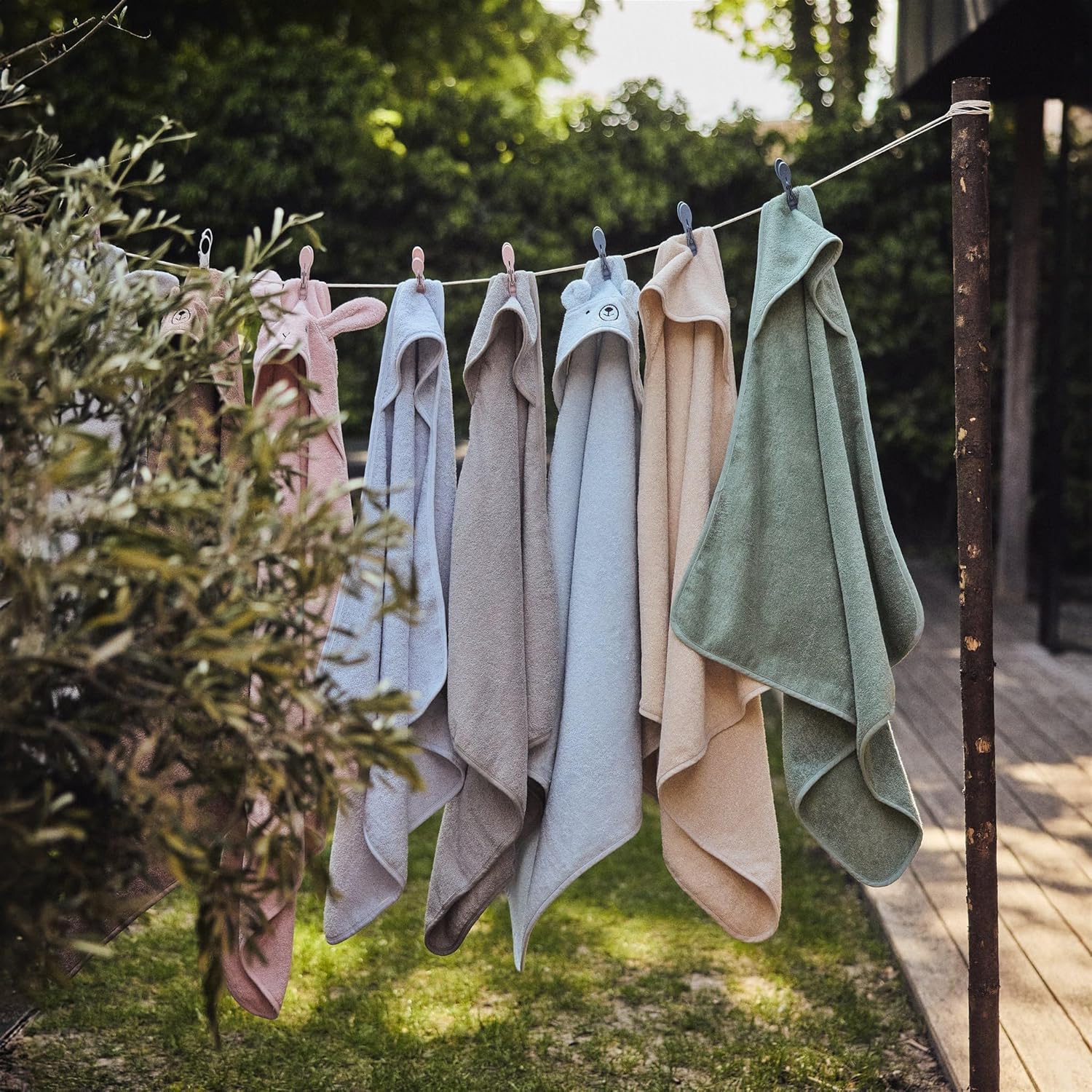 Huxie Baby Hooded Towel Organic Cotton 32 x 32