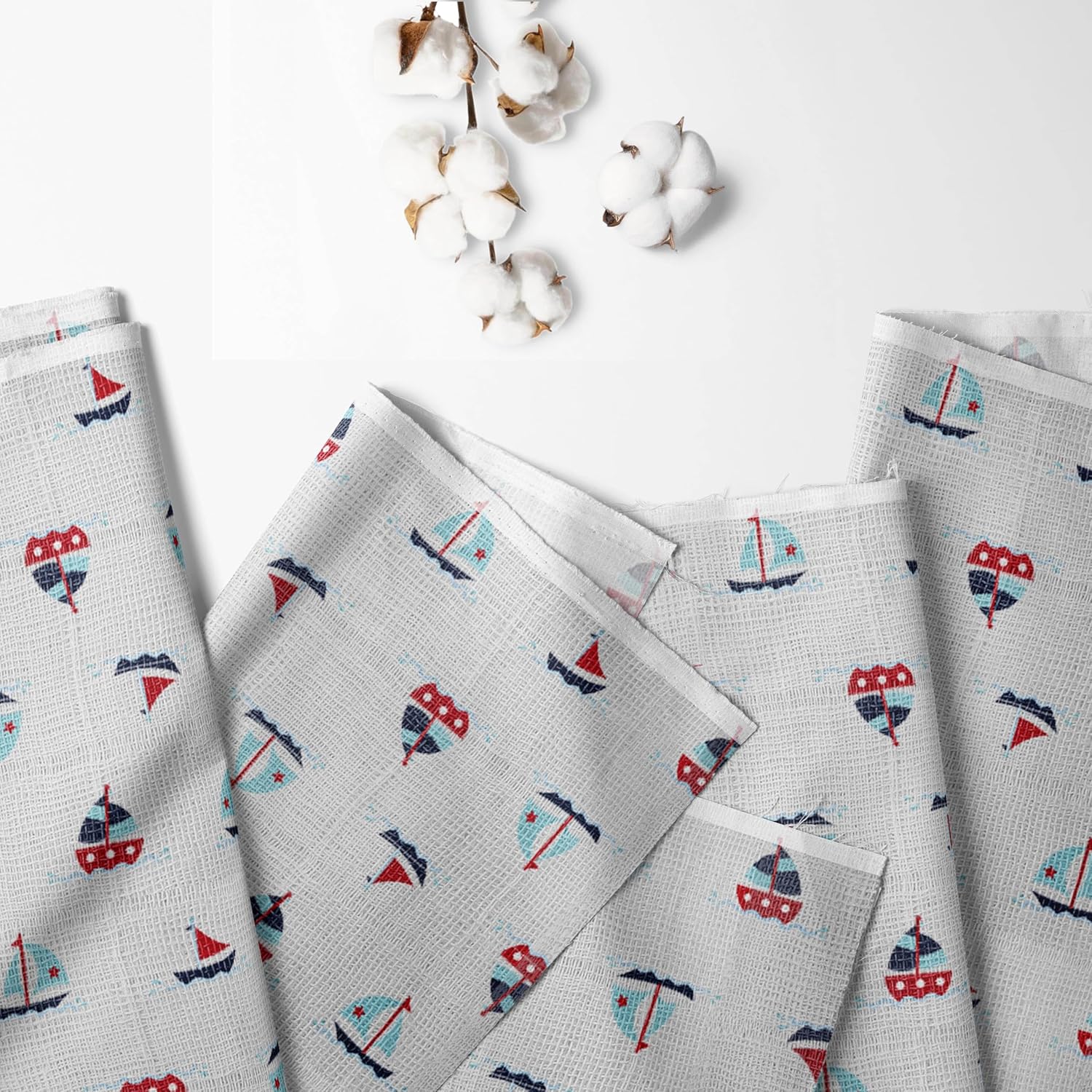 Bacati Little Sailor 100 Cotton Muslin Crib Sheets 1