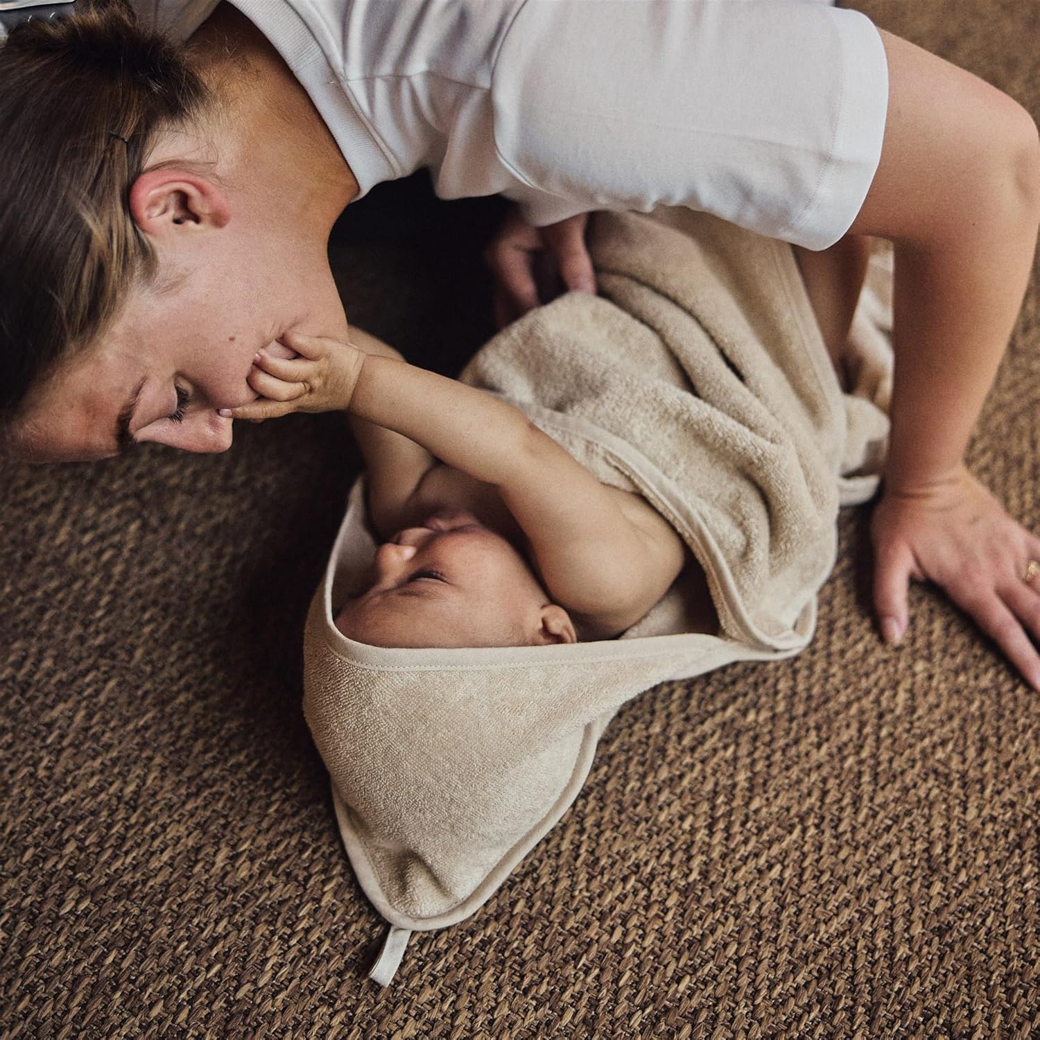 Huxie Baby Hooded Towel Organic Cotton 32 x 32