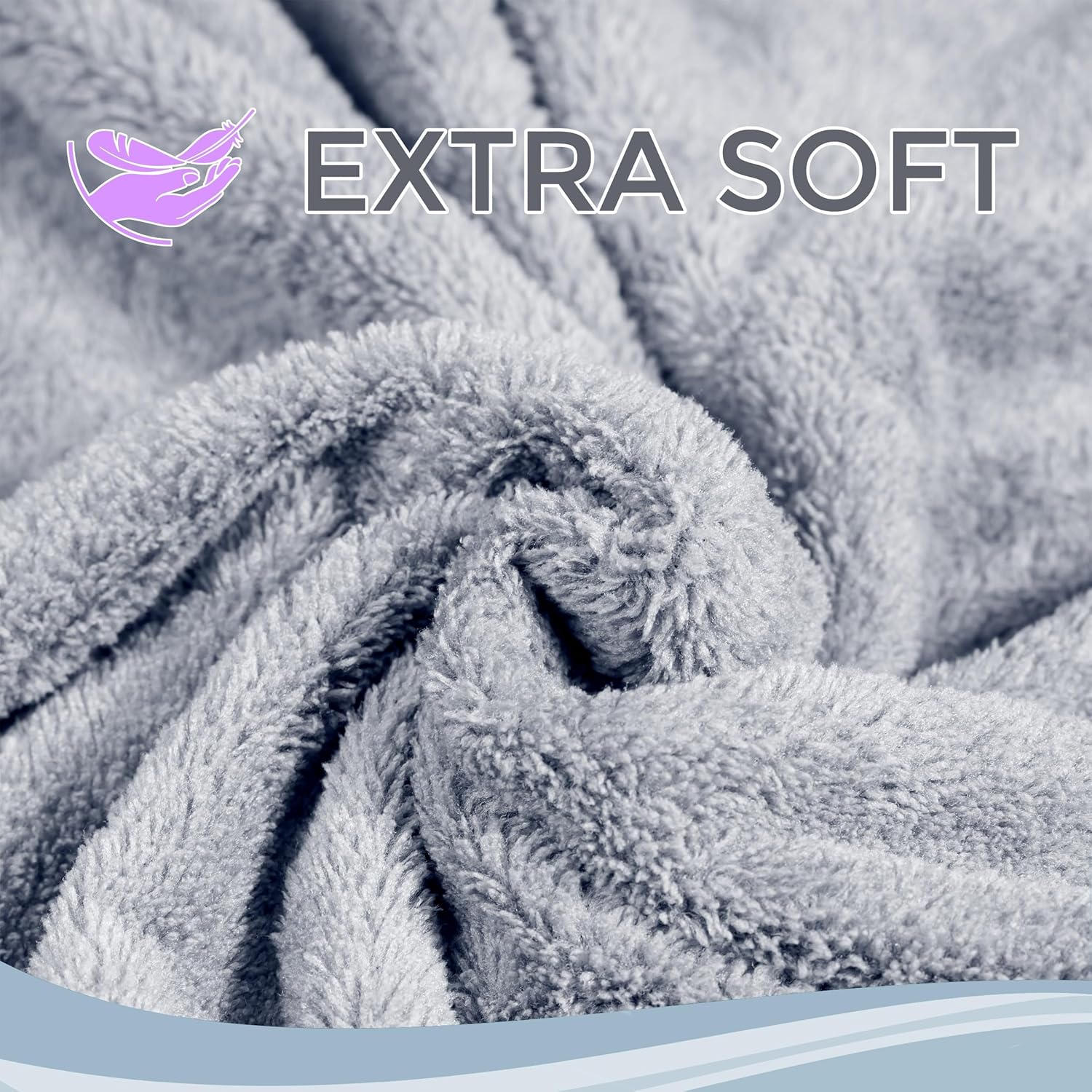 Iolys Hooded Baby Bath Towel 41x41 Large Grey