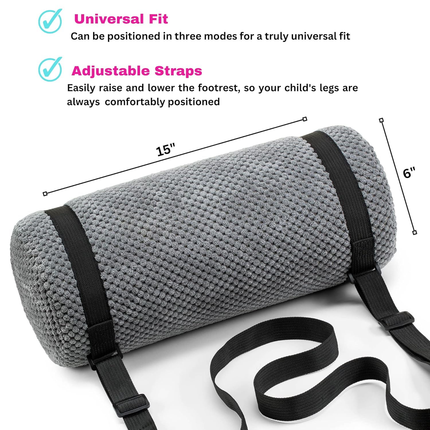 Swanoo Car Seat Foot Rest for Kids - Adjustable and Comfortable