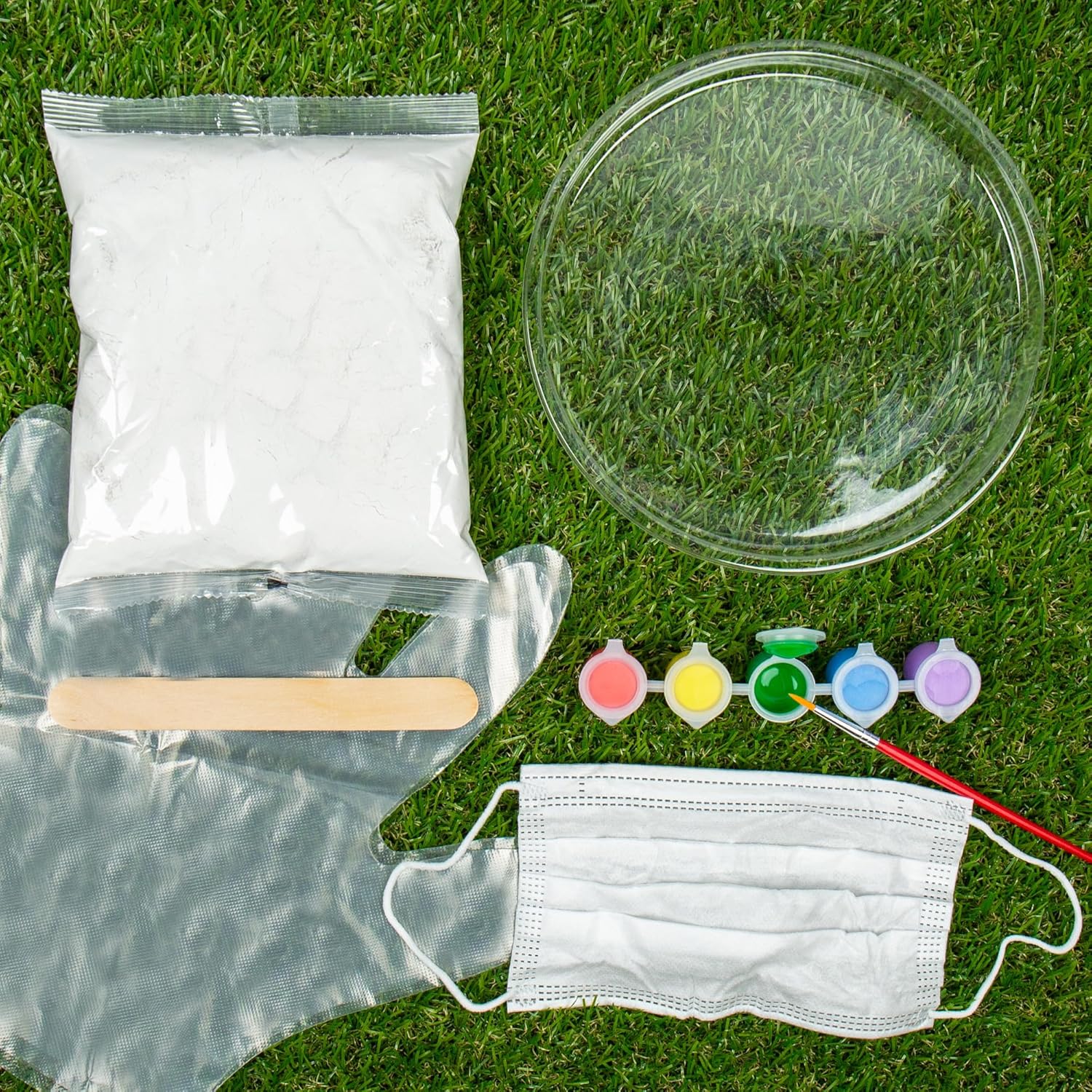 Creative Roots Handprint Stone Kit with Paints and Mold 1