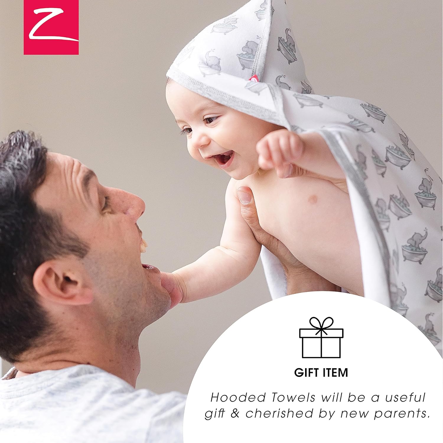 Zutano Organic Hooded Baby Towel Set