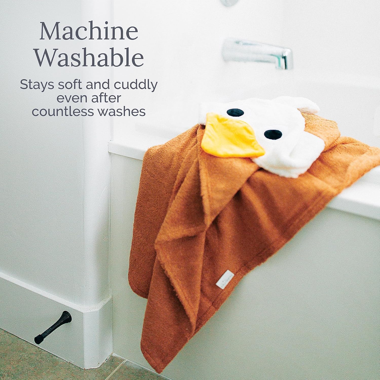 Natemia Premium Hooded Baby Towel with Hippo Design